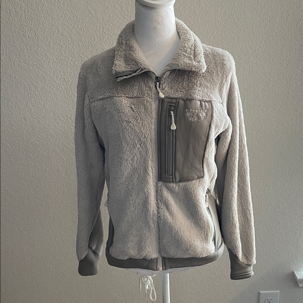Mountain Hardwear Gray Fleece Jacket Size Small